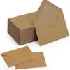 Envelope Triangular de Papel Kraft Estilo Ocidental Transfronteiriço Envelope de Convite Casamento Cartão Postal Marrom + Cartão Cartão de Presente Etiqueta