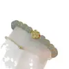 Novo Bracelete Flor de Pessegueiro e Jade de Campo para Mulheres, Estilo Chinês, Simples, Literário, Retrô, Luxo Acessível, Design Ins de Alta Qualidade, Presente para Melhores Amigas