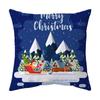 Cross Border Home Natal Decorativo Fronha Linho Natal Pillow Set Papai Noel Holiday Super Soft Capa Almofada