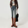 Vaqueros ajustados de cintura alta para mujer, otoño e invierno 2024, nuevos pantalones pitillo elásticos ajustados con forro polar