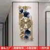 Decoração de Parede Luxo Leve Moderno Sala de Estar Parede de Fundo do Sofá Decoração de Parede Relógio de Parede Quarto Parede Metal Ferro Pendurado na Parede