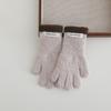 Guantes Infantiles Estilo Coreano Simples Color Contrastante Bebé Invierno Exterior Cálidos Cinco Dedos Suaves Cerosos Guantes a Prueba de Frío para Niños y Niñas
