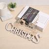 Adornos colgantes de madera para árbol de Navidad, diseño de alce anciano pintado para Navidad, accesorios navideños