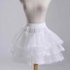 Venta al por mayor de fábrica falda corta sin hueso Grupo falda vestido de actuación falda falda de ballet encaje de tres capas