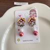 Dibujos Animados Lindo Navidad Clip para la Oreja Niña Aretes Combinables Sin Aretes para Ancianos Alce Niños Joyería para Bebé