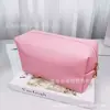 Bolsa de Maquillaje de Cuero Color Dopamina Octagonal Cuadrada Pequeña de Venta Caliente Transfronteriza Bolsa de Maquillaje Sólida Simple para Regalo
