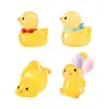 Figuritas de patos luminosos en miniatura para microjardinería creativa, decoraciones de jardín DIY y adornos de escritorio
