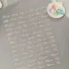 Pegatinas de uñas en inglés cursiva europeas y americanas, adhesivas planas, versátiles pegatinas de arte de uñas en inglés para DIY, accesorios, modelo DH