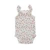 Macacão de escalada triangular para recém-nascidos de verão, camisa halter para bebês, bolsa floral doce, roupas de peido para meninas Ha Yi 6-24