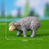 Terrario de musgo, figura creativa de oveja en miniatura, decoración de jardinería y paisajismo de granja, accesorio, pequeño adorno de escritorio