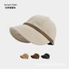 2025 nueva gorra de sol para mujer versátil máscara colgante sombrero de pescador moda circunferencia de cabeza grande cara gorra pequeña al por mayor
