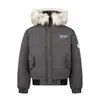 2024 Original Americana Básica Versátil Chaqueta Acolchada de Algodón con Cuello de Piel para Hombres y Mujeres Otoño e Invierno Engrosada Cálida Abrigo de Pareja Parker