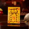 Amuletos de gato do Templo Xiyuan de Suzhou pintados à mão com cinábrio para riqueza e boa sorte, adesivo para celular, cartão de segurança para cães, amuleto de bênção para animais de estimação