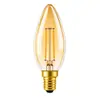 Bombilla C35 LED Imitación Tungsteno Lámpara Vela Luz Cálida Lámpara de Araña Regulable Bombilla de Rosca E12E14 Fuente de Luz para Lámpara de Pared