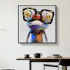 Pinturas Decorativas de Animales Graffiti Transfronterizas al por Mayor, Núcleo de Pintura en Lienzo con Estampado de Gorila, Pintura en Lienzo para Colgar en la Pared, Pintura en Lienzo Personalizada