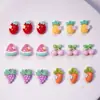 Lindos Accesorios de Arte para Uñas de Dibujos Animados de Frutas Accesorios Estereoscópicos de Resina para Uñas Estuche para Teléfono Celular Pasador DIY Accesorios de Pegamento de Crema