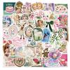 50 stickers de arte de dibujos animados de alta gama europeos y americanos, material para cuenta de mano, decoración DIY, iPad, funda para teléfono móvil, vasos para computadora