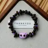 Pulsera de Grano de Café de Cerámica Jingdezhen, Refrescante y que no se decolora, Joyería de Alta Gama para Mujer, Accesorio Versátil de Nuevo Estilo Chino, Mayoreo