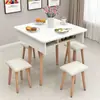 Mesa de Comedor Plegable Retráctil Moderna y Sencilla para Hogar, Apartamentos Pequeños, Mesa Plegable Móvil, Gabinete de Almacenamiento de Cocina, Mesa de Comedor Sencilla