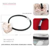 Bestseller Transfronteiriço Jiarui Elástico de Cabelo Acetato em Formato de Coração Faixa de Cabeça Coração com Padrão Mármore para Mulheres Elástico de Cabelo Simples