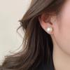 Pendientes de Perla Rosa Shijia de Lujo Ligero para Mujer, Moda Versátil 2024 Nuevo Estilo Caliente Elegante de Gama Alta