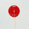 Feltro Chinês Quadrado Redondo Dupla Felicidade Decoração de Assar Plug-in Pedido de Casamento Tipo de Casamento Sobremesa Mesa Bolo Cartão