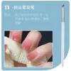 Set de Plumas de Manicura de Fábrica 15 Piezas Set Completo de Plumas Pintadas de Uso Común, Pinceles de Fototerapia de Línea Fina, Pinceles para Pintar, Difuminar y Gradiente