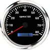 Tacômetro para Caminhão e Máquinas de Construção 3K/6K Rpm Tacômetro Modificado para Motor de Iate Marinho Sensor 9-32V