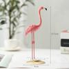 Adornos de Resina de Flamenco Creativos Súper Populares Adorables Animales Decoraciones para Dormitorio Sala de Estar Regalos para el Día de San Valentín