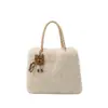Novas Bolsas de Pelúcia de Alto Padrão para Outono e Inverno para Mulheres, Bolsas Tote de Ombro com Aparência Sofisticada, Bolsas de Pelúcia, Bolsas da Moda e Estilosas