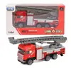 Modelo de carro de liga menino brinquedo simulação veículo de engenharia de incêndio modelo de escavadeira da cidade veículo de inércia puxar para trás atacado e varejo