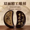 Cálice Sagrado, Cálice I Ching, Cálice Yin-Yang I Ching, Cálice de Adivinhação em Madeira de Ébano Natural, Artigos de Adoração, Uso Doméstico e de Templo, Cálice de Adivinhação
