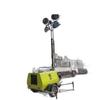 Vehículo de iluminación móvil elevable de 9 metros para control de inundaciones en exteriores, generador diésel, lámpara de iluminación para remolque, torre de iluminación