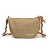 2025 Bolsa Transversal Pequena Super Tendência Bolsa Casual de Lona Dopamina Fofa para Festa de Estudante Cor Sólida Bolsa de Bolinho de Nylon