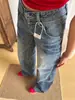 Jeans acampanados para mujer petite, nuevos pantalones de verano de tiro bajo, pantalones casuales rectos holgados que estilizan