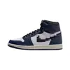 Zapatos Putian transfronterizos AJ1 de caña alta para baloncesto en Obsidiana y Azul Universitario, Jordan 1 en Gris Humo, zapatos para hombre, zapatos para mujer, zapatos para pareja, zapatos para correr