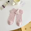 Calcetines Zhuji de verano absorbentes de sudor para mujer, calcetines finos de malla para barco que no se caen con calcetines invisibles de hilo de punta sin hueso para mujer, de algodón al por mayor