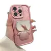 Soporte de Espejo Hello Kitty Adecuado para Funda de Teléfono Móvil Apple 16Promax 15 Nuevo Iphone16 Xiaomi 17 Silicona