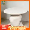 Mesa de Centro para Interiores Personalizada con Bordes de Concreto Expuesto en Forma de Gota de Agua, Estilo Francés, para Uso en Hotel y Hogar, Arte Vintage, Resistente a la Humedad