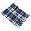 Cachecol xadrez infantil dupla face de outono e inverno cachecol adulto masculino barba pendurada presente anual cachecol vermelho atacado