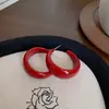 Pendientes de Año Nuevo de Otoño e Invierno, Rojo Ancora de Alta Gama, Femeninos, Pendientes de Nicho de Alta Gama, Pendientes Versátiles al por Mayor