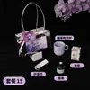 Bolso de mano plateado caja de regalo de inauguración para la industria de la belleza, un regalo de alta gama para clientes de salones de belleza, para damas de honor y hermanas en bodas