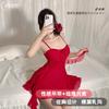 Nova Roupa Íntima Sensual de Ou Shilin Feminina Paixão Quente Puro Desejo Renda Malha Saia Tentação Saia Suspensa 8019