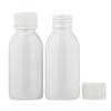 Suministro directo de fábrica PET100ml botella de líquido botella de jarabe botella de boca pequeña botella de plástico botella de poliéster embalaje botella redonda fábrica al por mayor