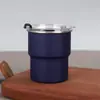 Taza de Camping al Aire Libre de Acero Inoxidable 304 de una Sola Capa Portátil Taza de Café para Coche Aislada Taza con Escalón Taza de Cerveza Taza Golondrina