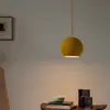 Diseño Clásico Nórdico Danés Bola Minimalista Sala de Estar Dormitorio Mesita de Noche Lámpara Araña Vidrio Aleación