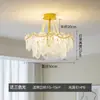 Lustre de Cristal de Luxo Leve Estilo Francês para Quarto Principal, Luminária Elegante Vintage Cor Creme para Sala de Estar, Tendência 2025 Novo Modelo de Iluminação