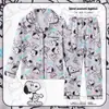 Pijamas de primavera y otoño para niños, ropa de casa para niños de manga larga con solapa suelta, pijamas para niñas, ropa de aire acondicionado para niños medianos y grandes