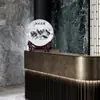 Jingdezhen Cerámica Estilo Chino Nuevo Decoración Creativa Plato Colgante Oficina Hogar Sala de Estar Estante Antiguo Artesanía Adornos de Joyería