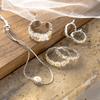 Anillo, Pendientes, Pulsera de Plata de Ley S925 Nalan, Serie Fresca y Dulce de Margaritas Joyería de Plata al por Mayor R03333